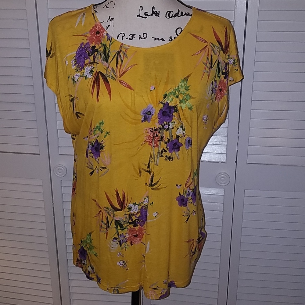 Philosophy petit large top tee floral print